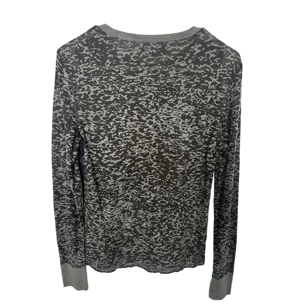 Rogue Long-Sleeved Gray Patterned Shirt Ribbed Texture Women's Size Small‎ - Picture 2 of 5